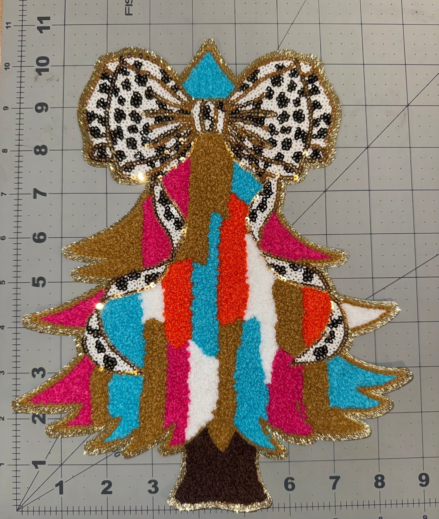Christmas Tree Chenille Patch