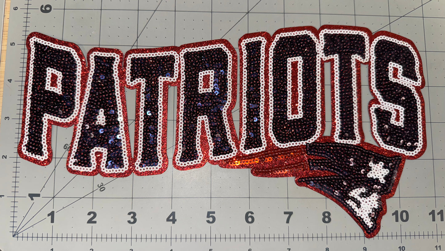 Patriots Sequin Patch