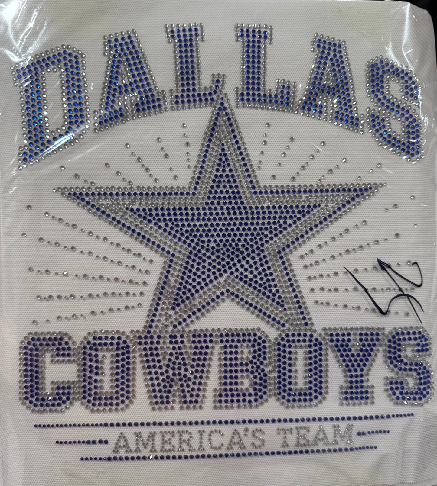 Cowboys Football Rhinestone Transfers
