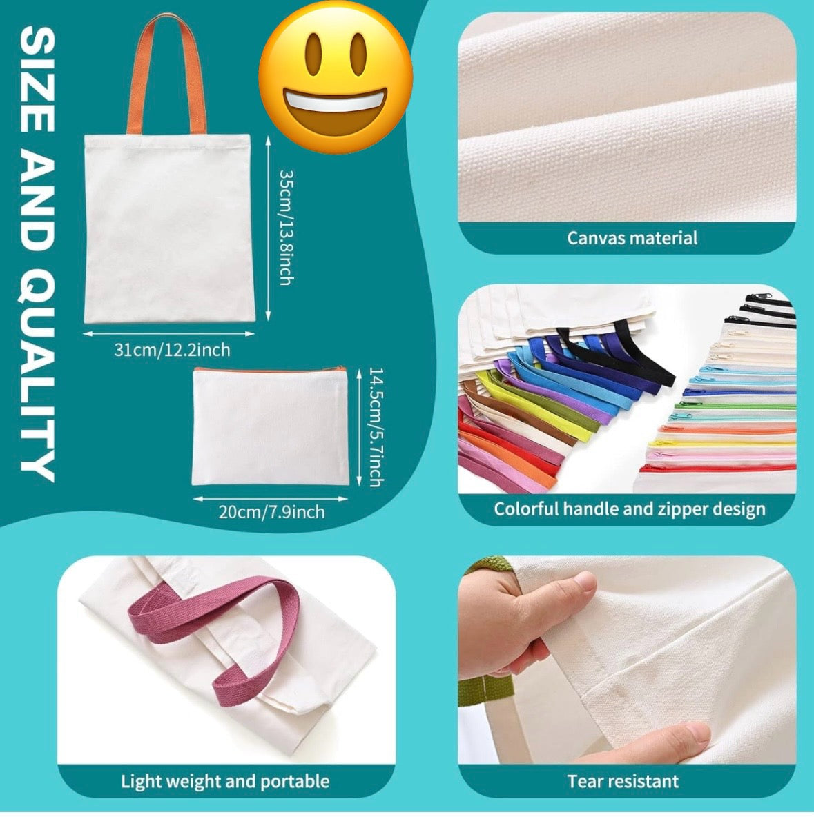 Sublimation Tote bags