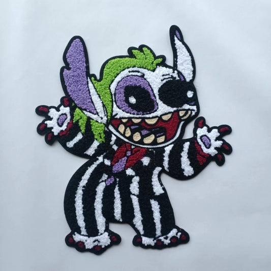 Stitch Beetlejuice Chenille Patch