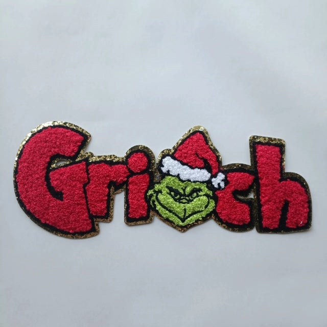 Grinch Chenille Patch