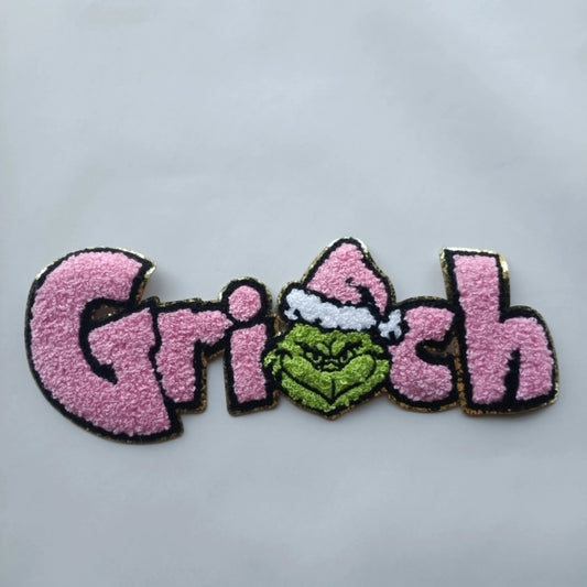 Grinch Chenille Patch