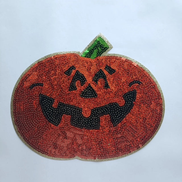 Pumpkin Sequin Patch