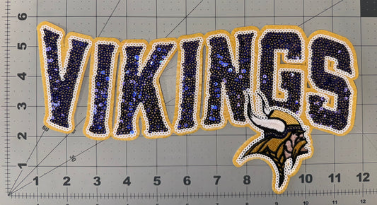 Vikings Sequin Patch