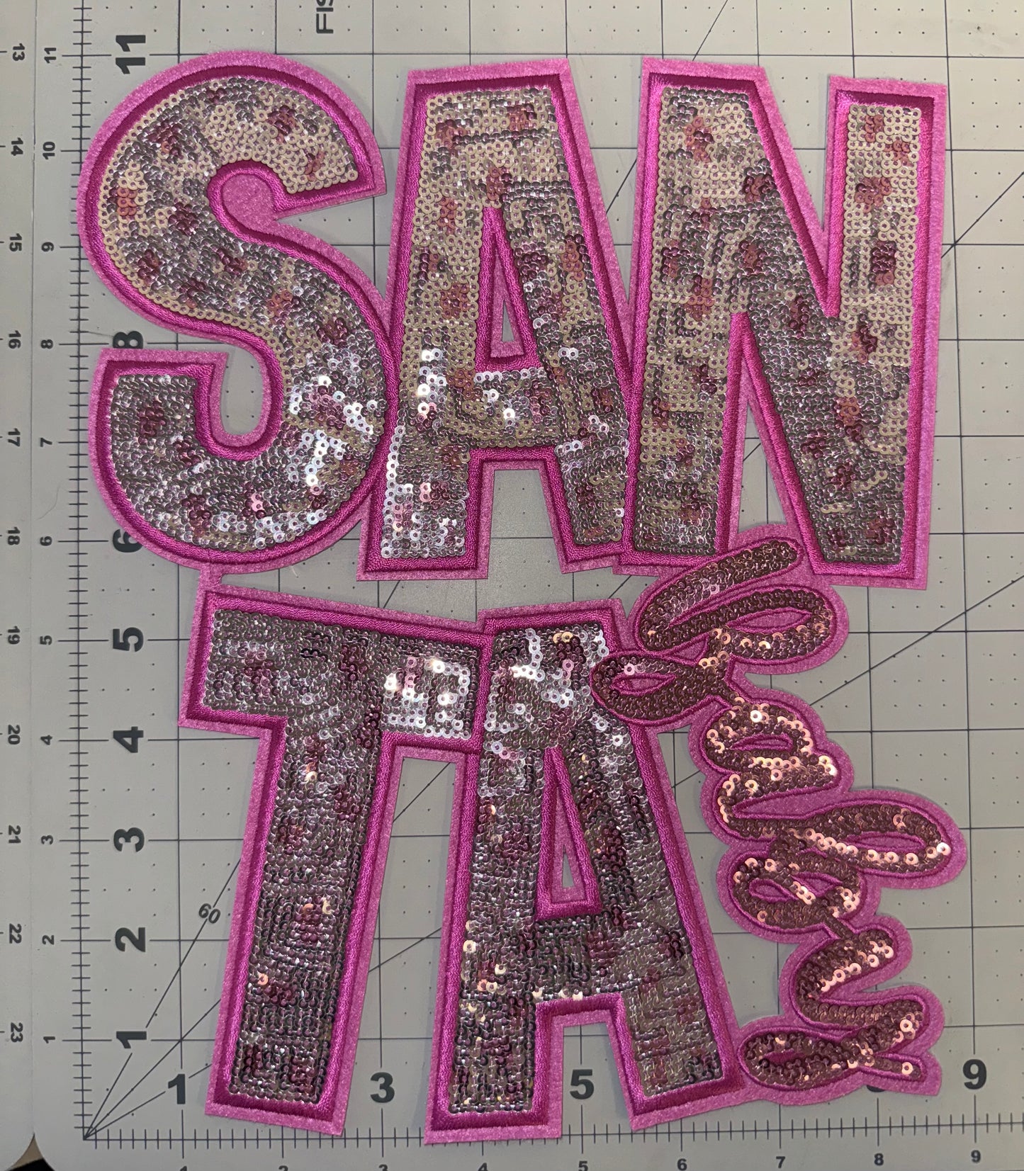 Santa Baby Sequin Patch