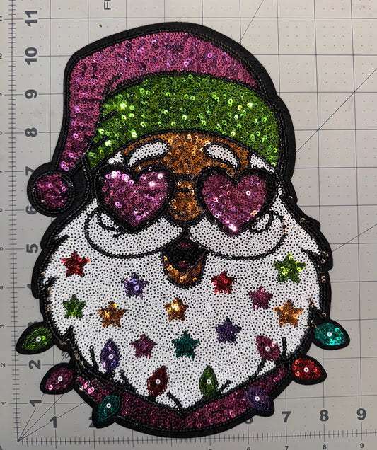 Santa Sequin Patch