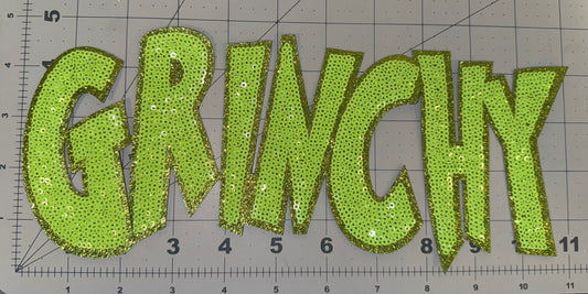 Grinchy Sequin Patch