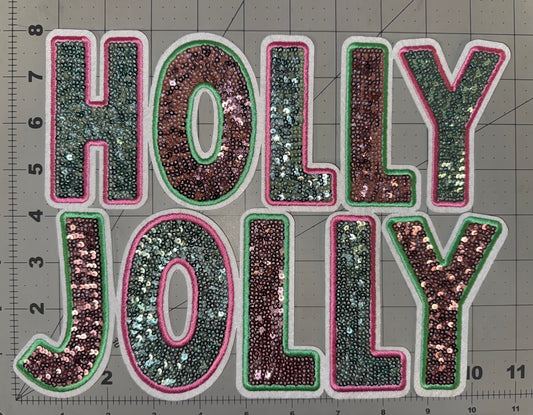 Holly Jolly Sequin Patch