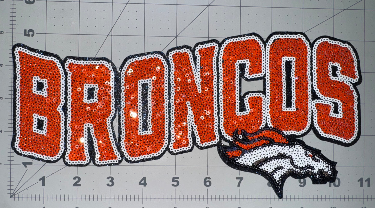 Broncos Sequin Patch