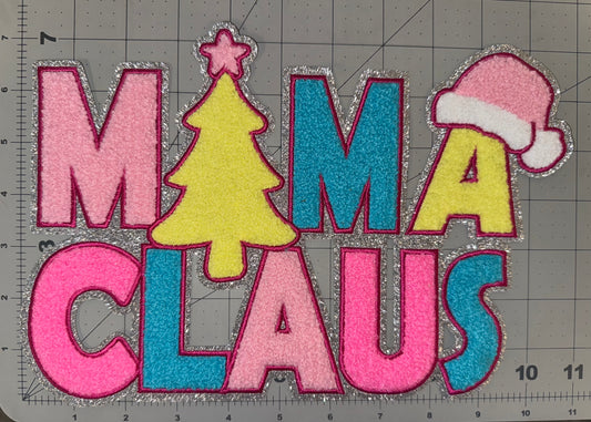 MAMA Claus Chenille Patch