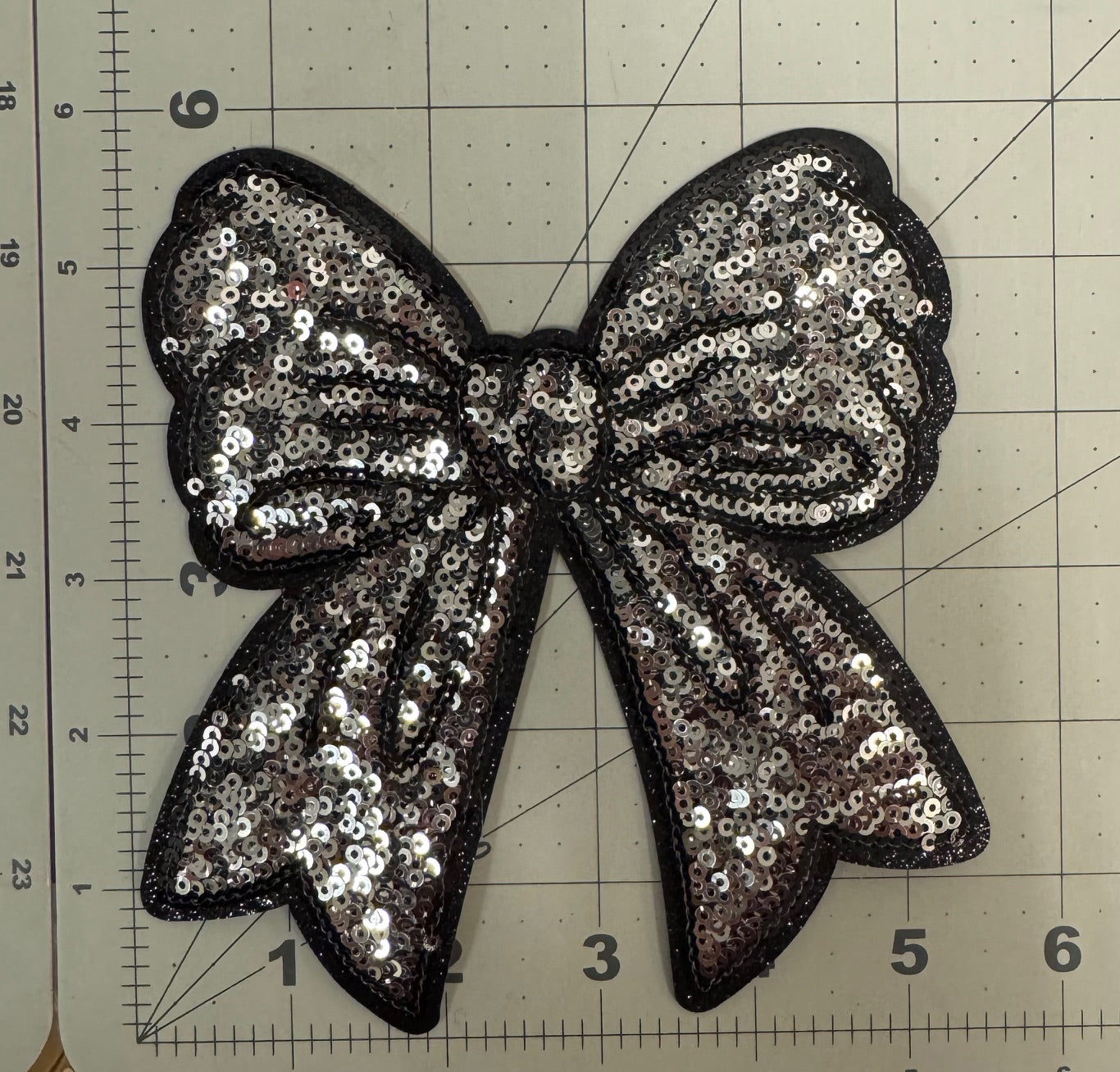 Side Bow Sequin Patch