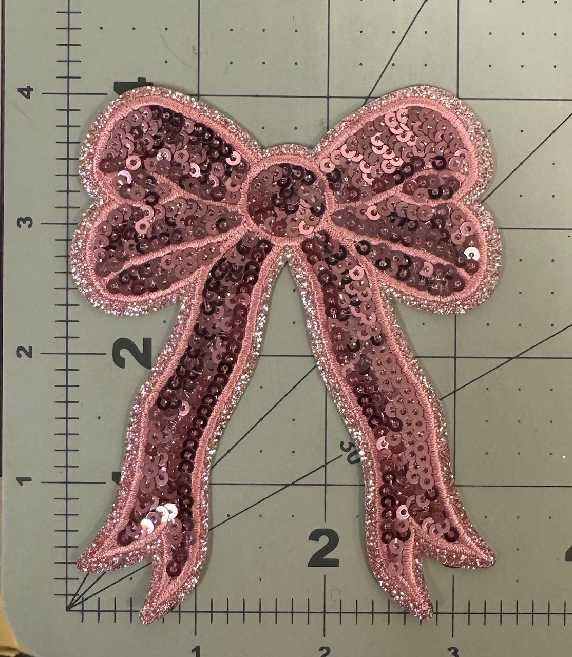 Side Bow Sequin Patch