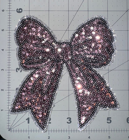 Side Bow Sequin Patch