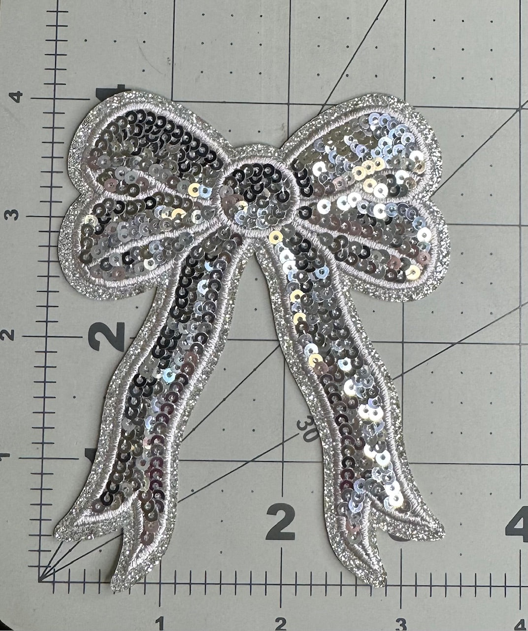 Side Bow Sequin Patch