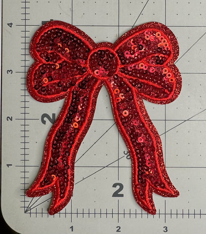 Side Bow Sequin Patch