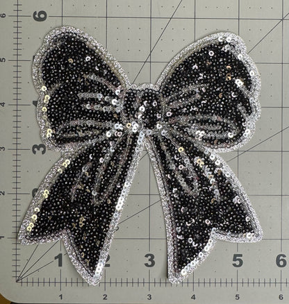 Side Bow Sequin Patch