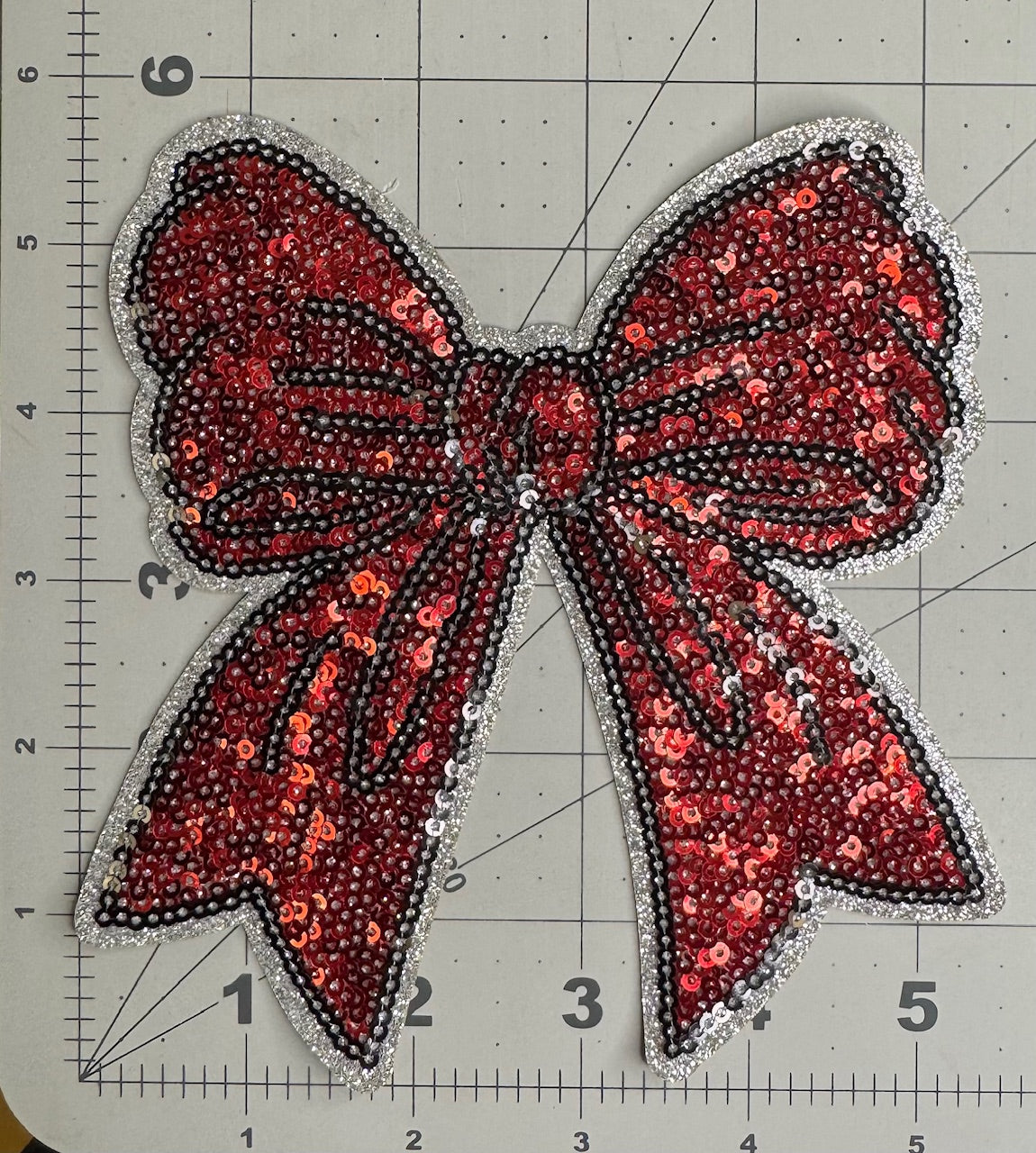 Side Bow Sequin Patch