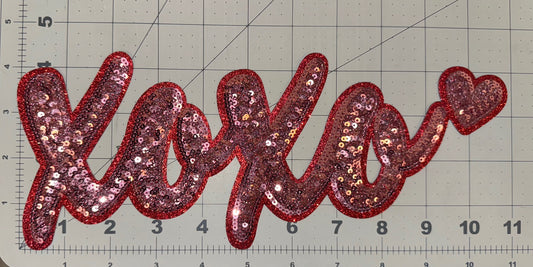 XOXO Sequin Patch