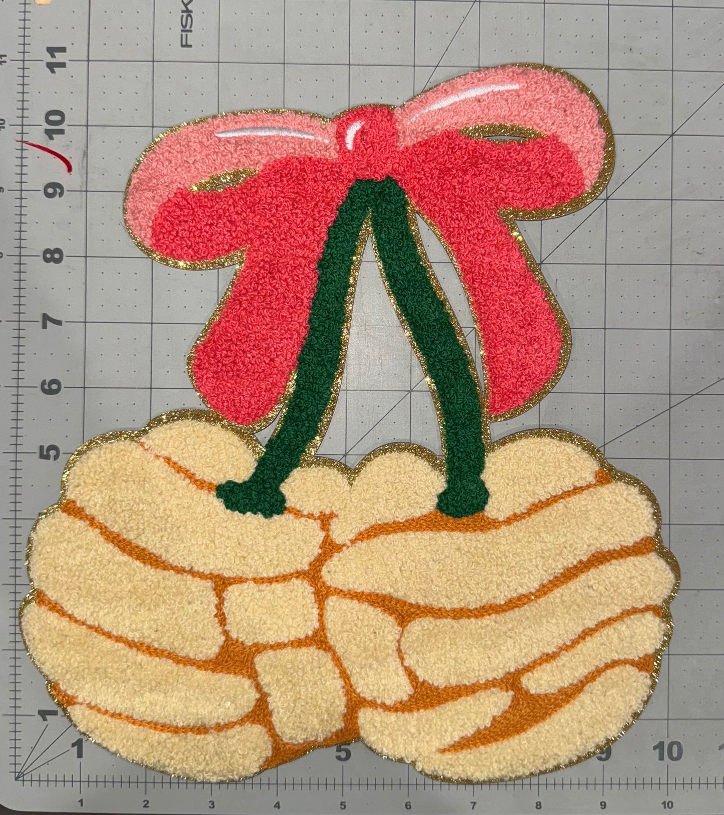 Concha Cherry Chenille Patch