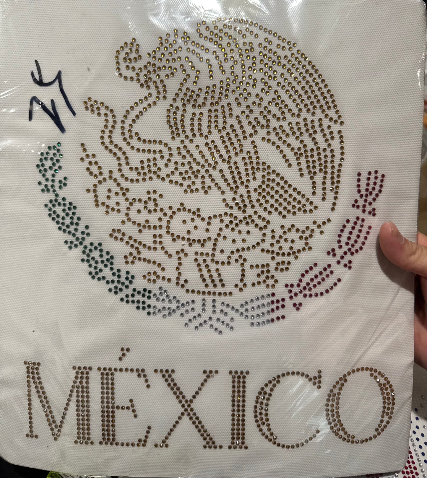 Mexico & USA Rhinestone Transfers
