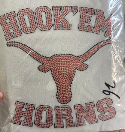 College Football Rhinestone Transfers