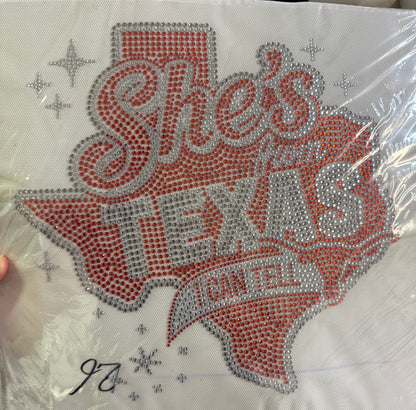 College Football Rhinestone Transfers