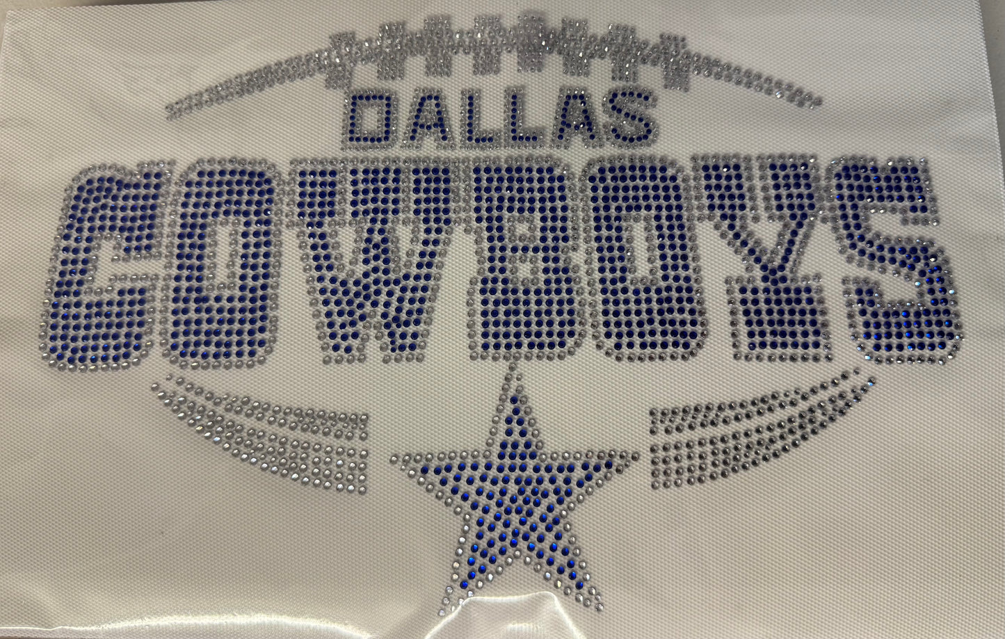 Cowboys Football Rhinestone Transfers