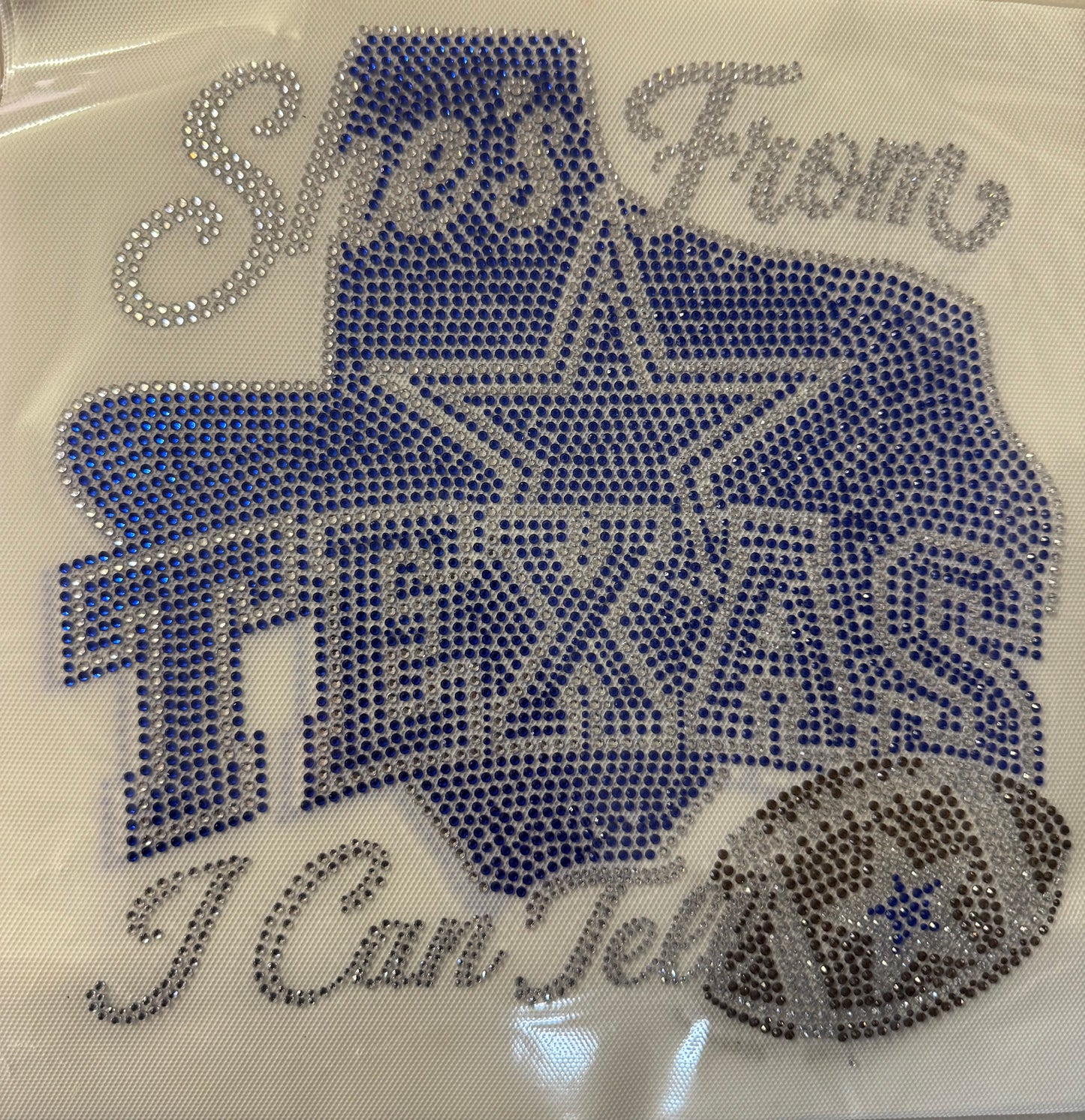 Cowboys Football Rhinestone Transfers
