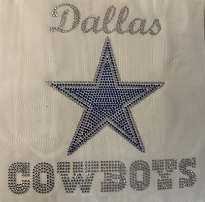 Cowboys Football Rhinestone Transfers
