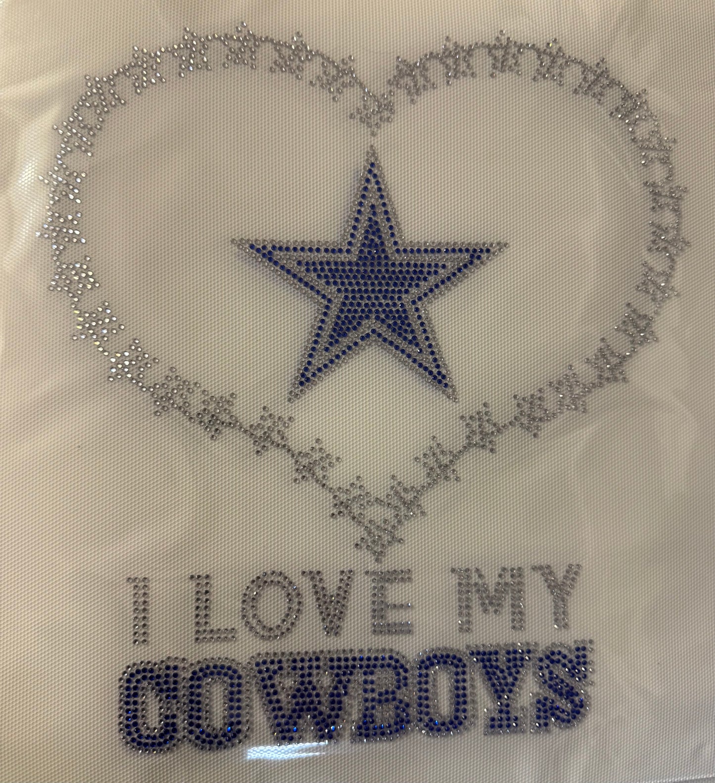 Cowboys Football Rhinestone Transfers