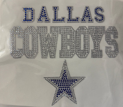 Cowboys Football Rhinestone Transfers