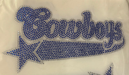 Cowboys Football Rhinestone Transfers