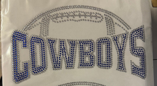 Cowboys Football Rhinestone Transfers