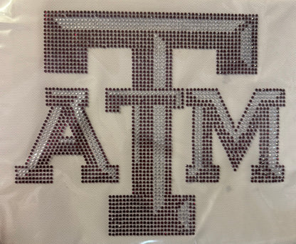 College Football Rhinestone Transfers