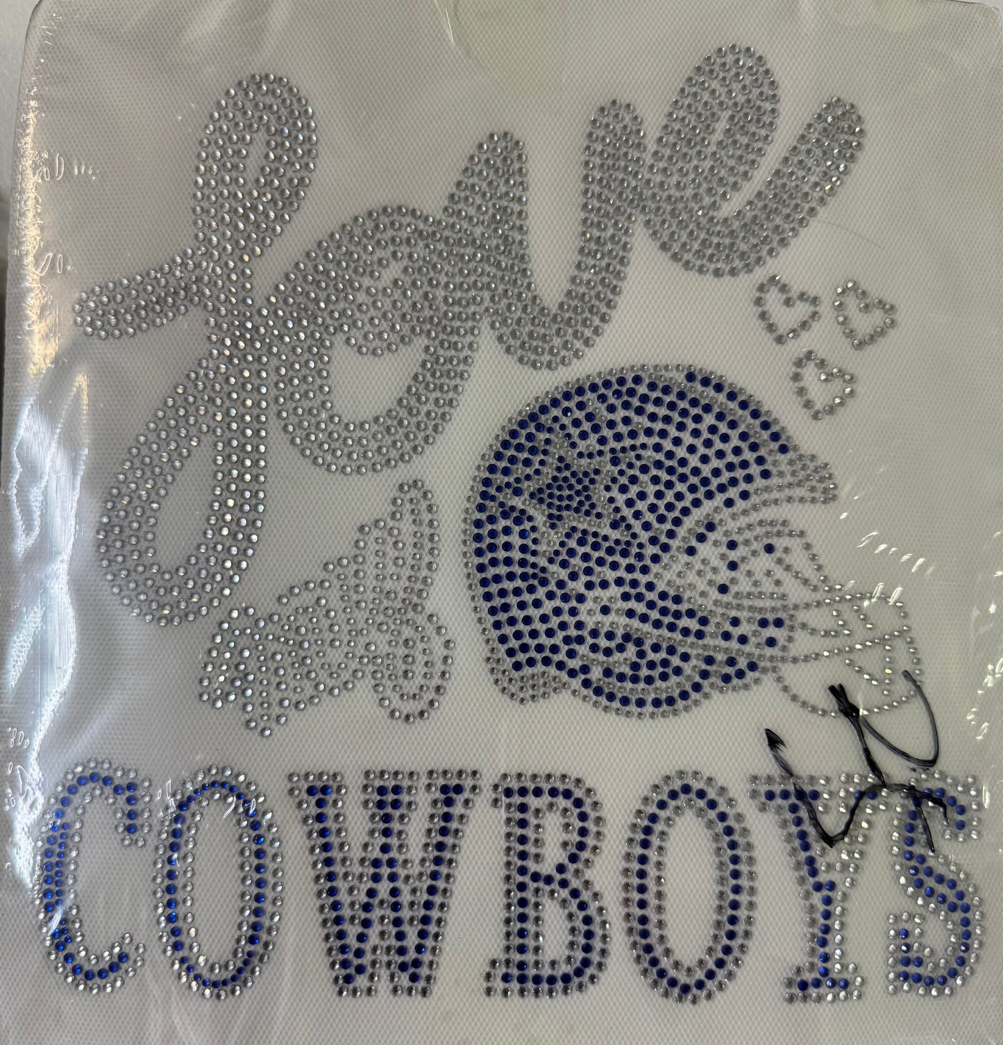 Cowboys Football Rhinestone Transfers