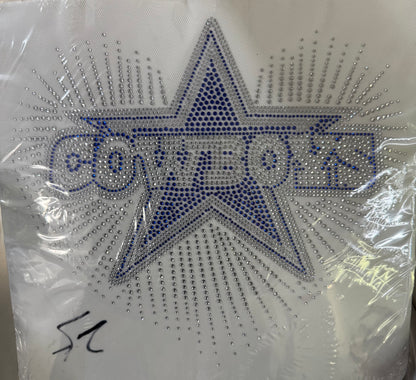 Cowboys Football Rhinestone Transfers