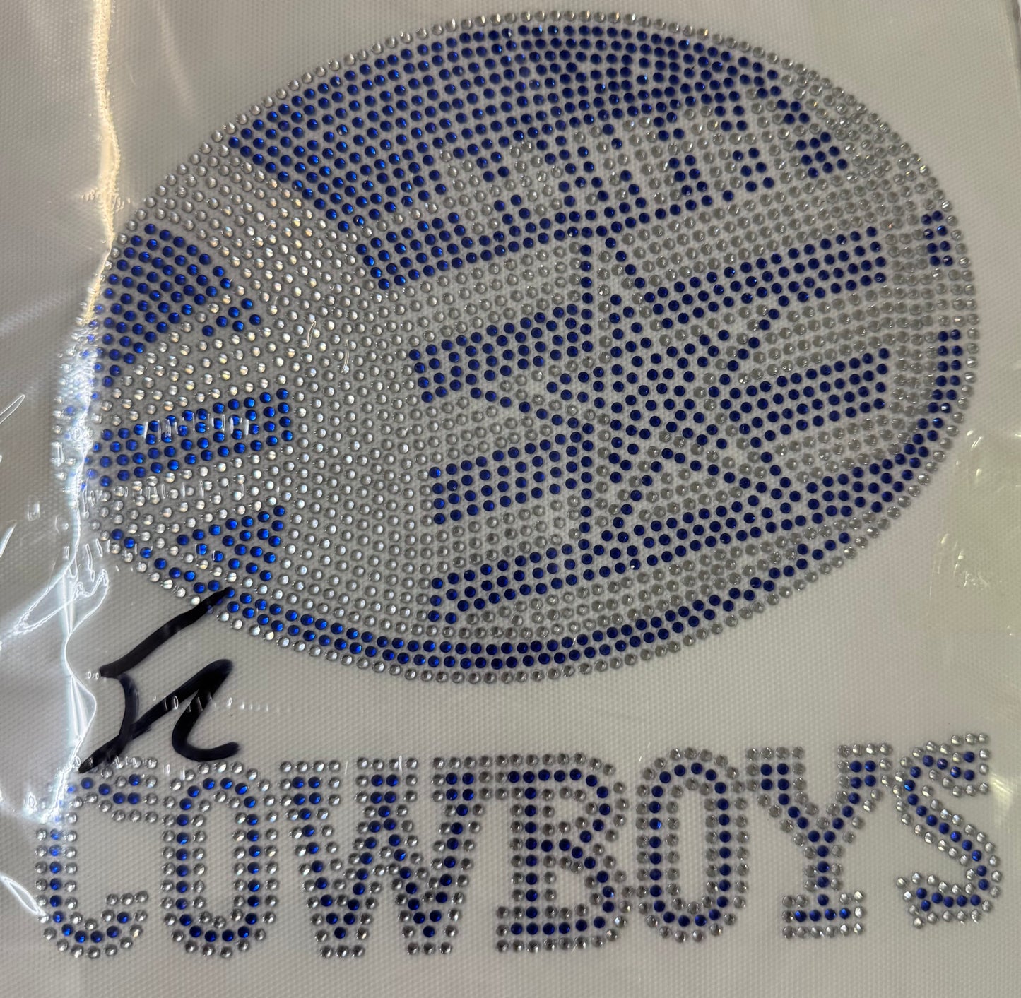 Cowboys Football Rhinestone Transfers