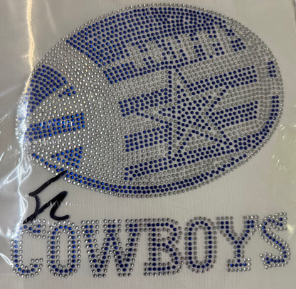 Cowboys Football Rhinestone Transfers