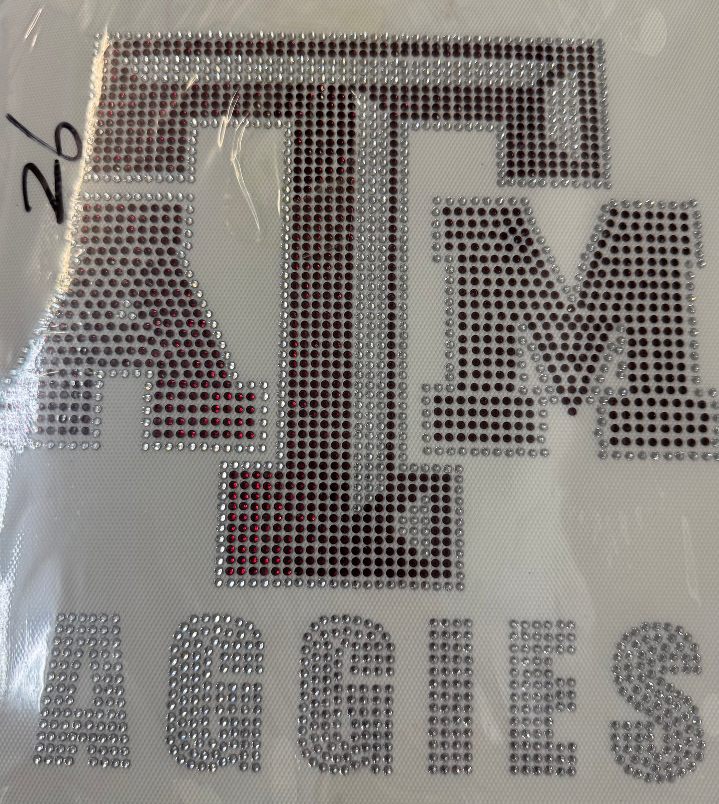 College Football Rhinestone Transfers