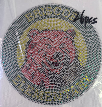 Local School Rhinestone Transfers