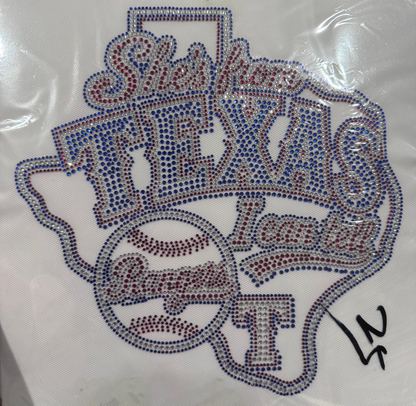MLB Rhinestone Transfers