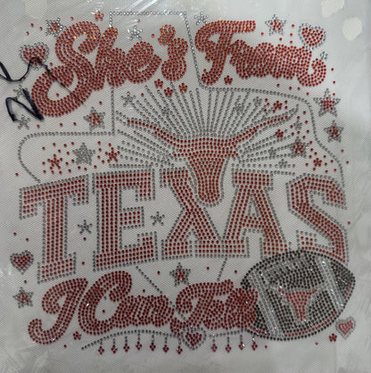 College Football Rhinestone Transfers