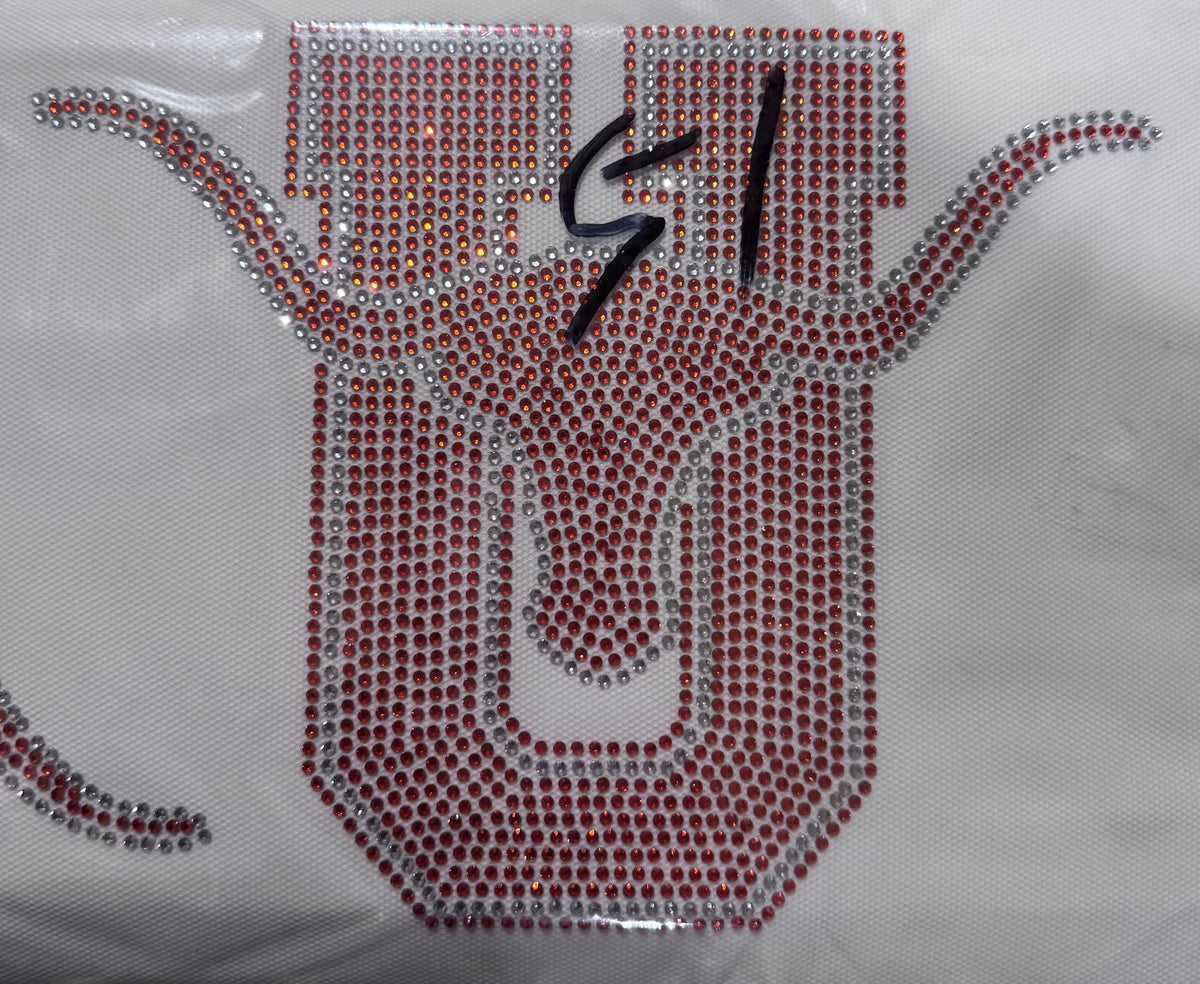 College Football Rhinestone Transfers