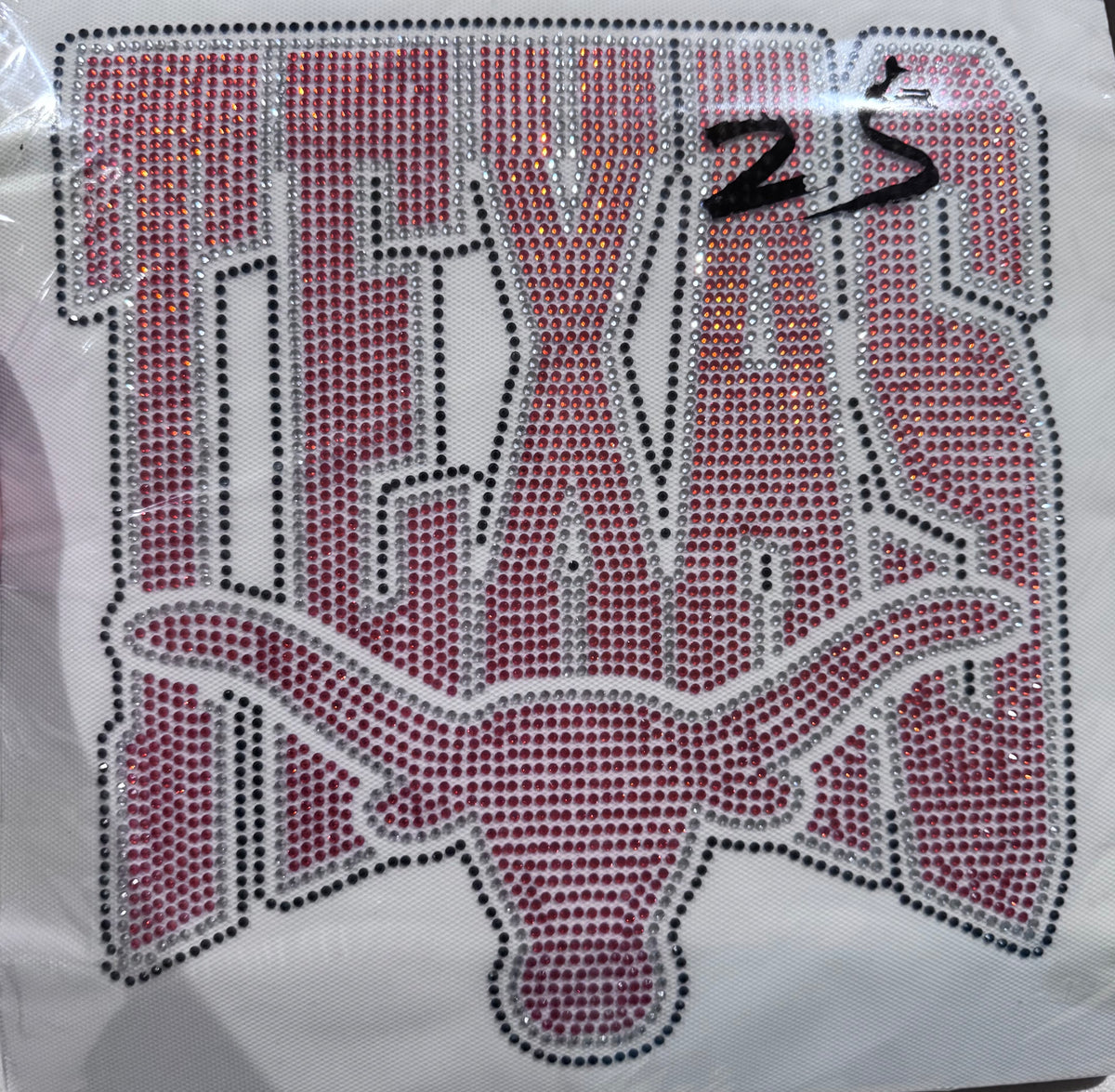 College Football Rhinestone Transfers