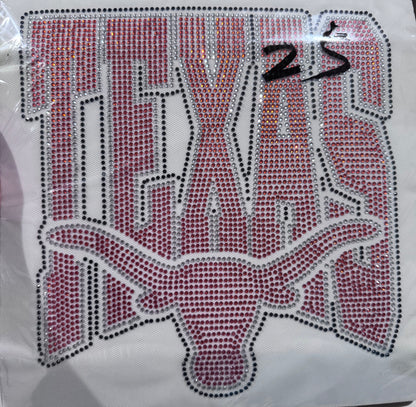 College Football Rhinestone Transfers