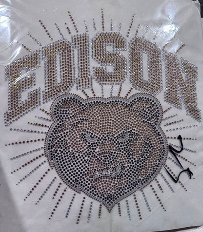 Local School Rhinestone Transfers