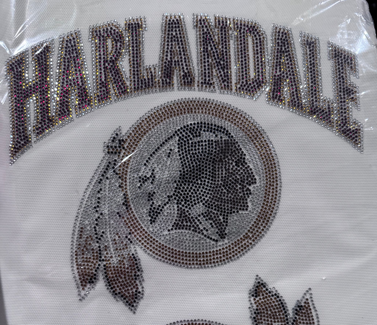 Local School Rhinestone Transfers