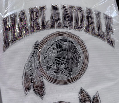 Local School Rhinestone Transfers