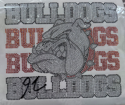 Local School Rhinestone Transfers